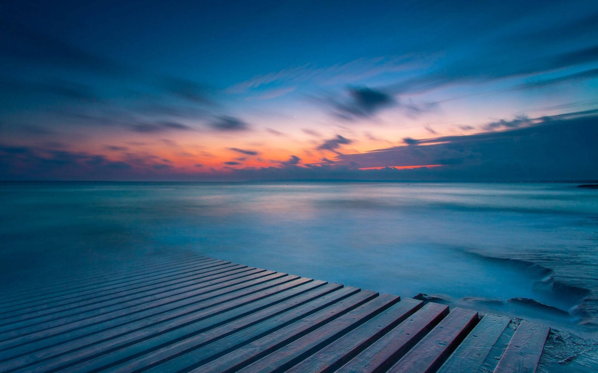 Blauwe Esthetische Wolk Achtergrond