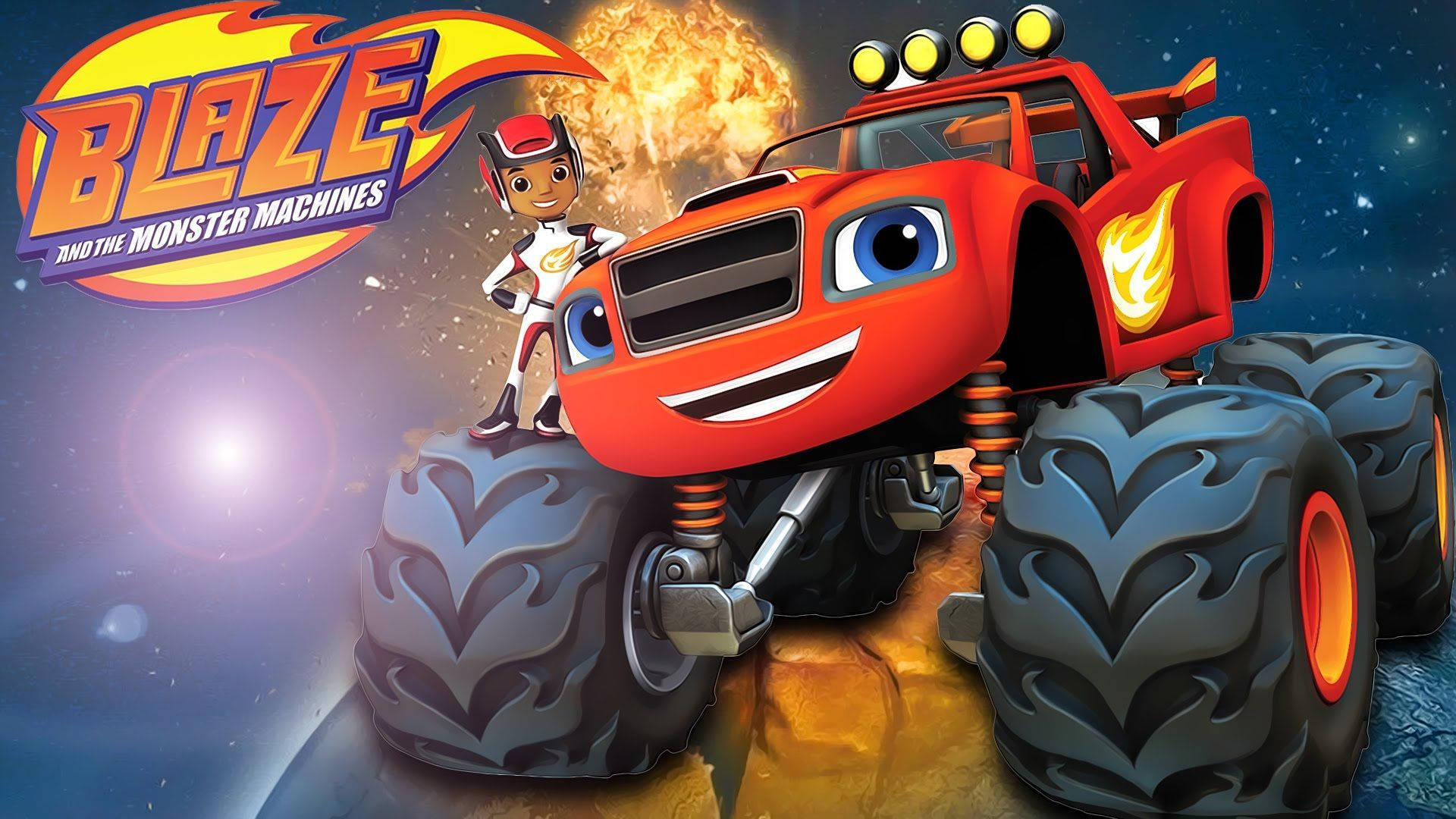 Blaze And The Monster Machines Background Wallpaper