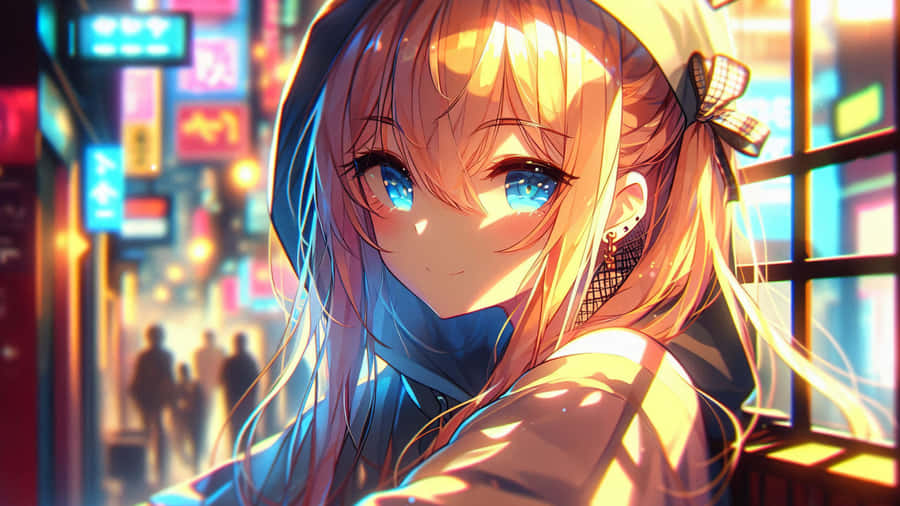 Blonde Anime Girl Wallpaper