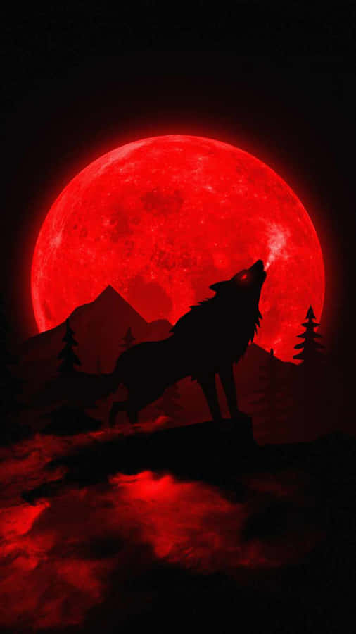 Blood Moon Background Wallpaper
