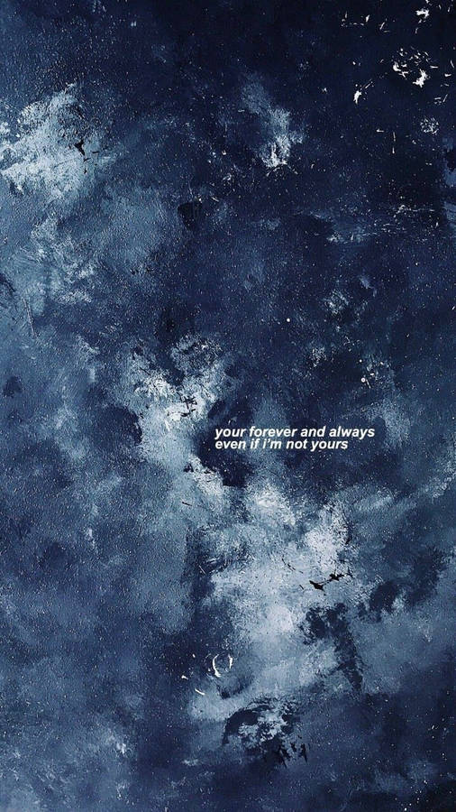 Blue Aesthetic Quote Iphone Wallpapers