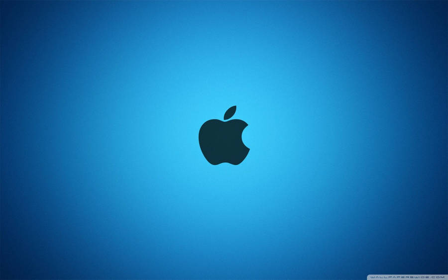Blue Apple Logo Wallpaper