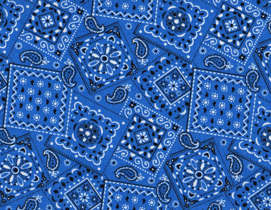 Blue Bandana Background Wallpaper
