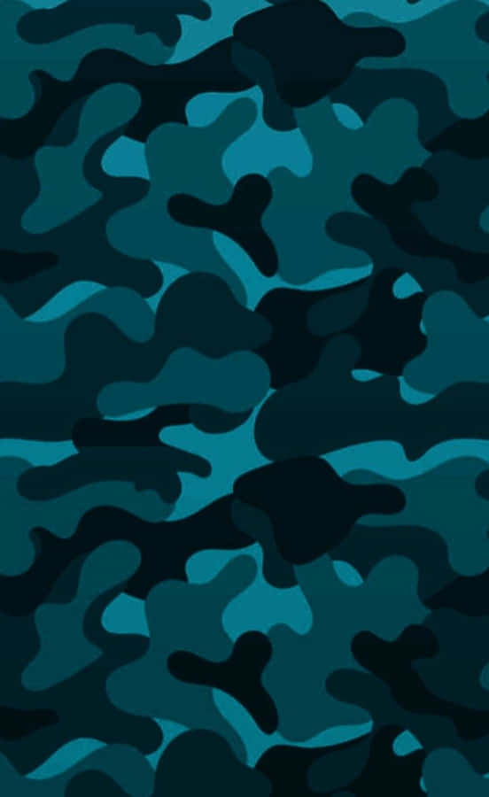 Blue Camo Wallpaper