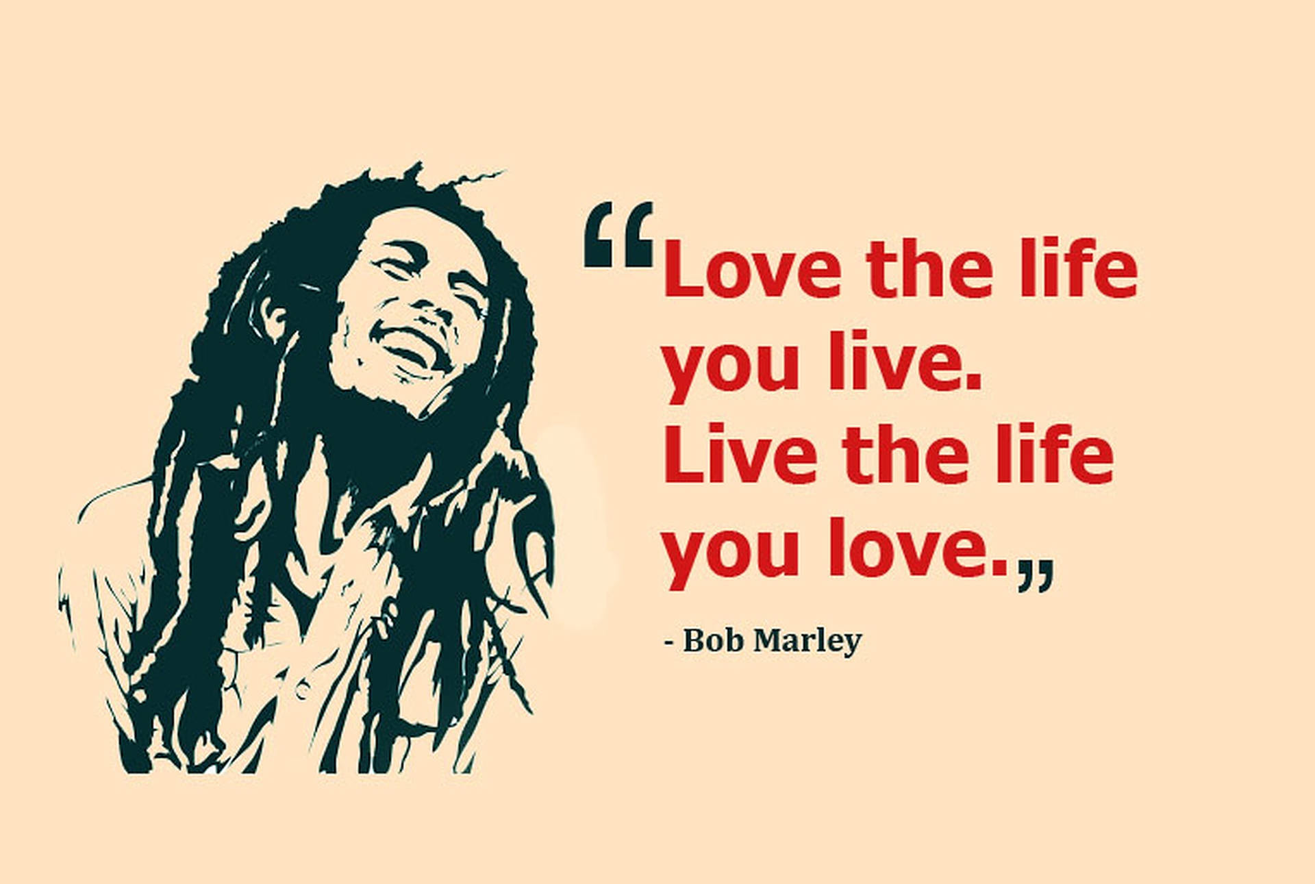 Bob Marley Citater Wallpaper