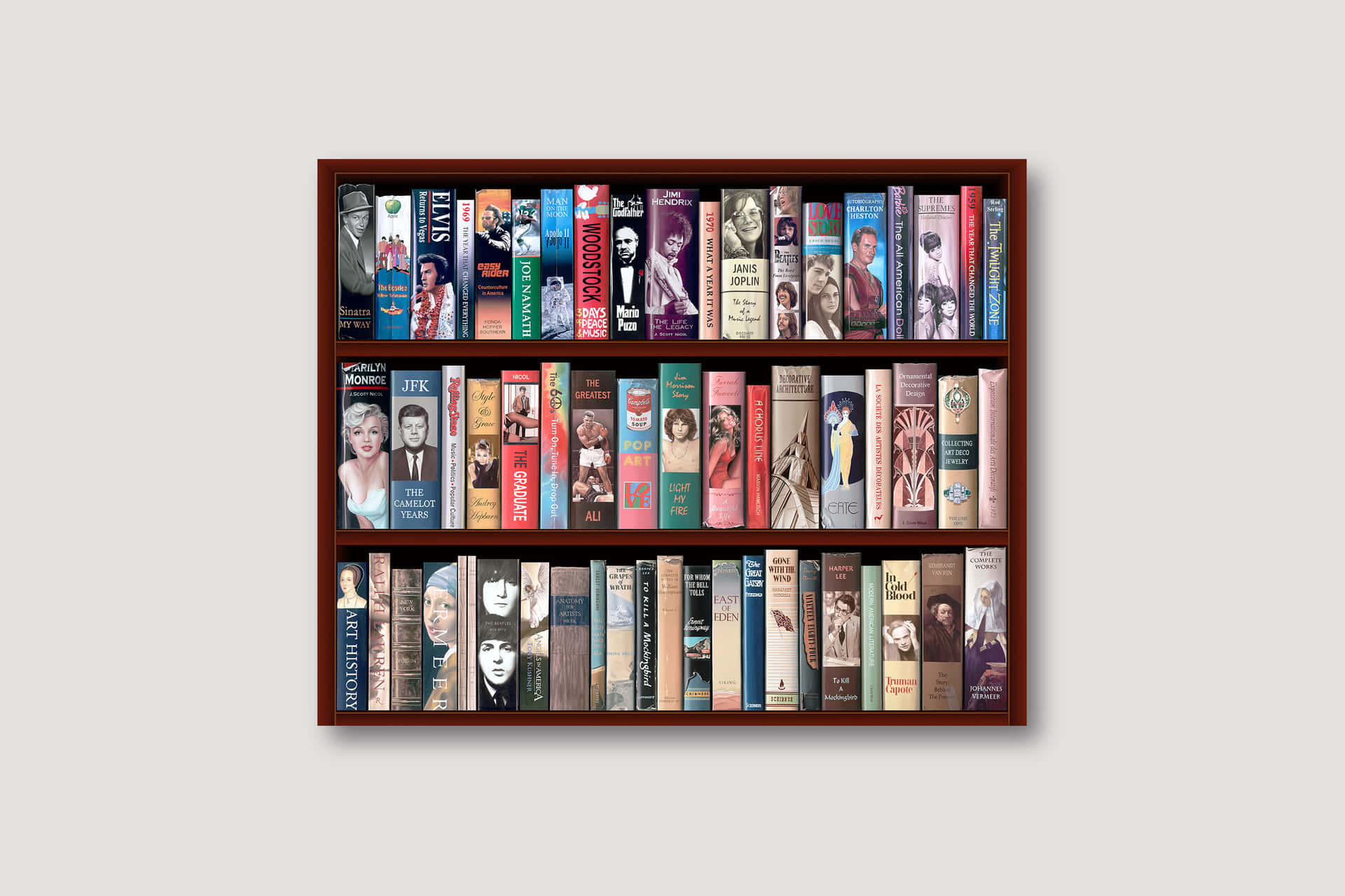 Bookshelf Pictures Wallpaper