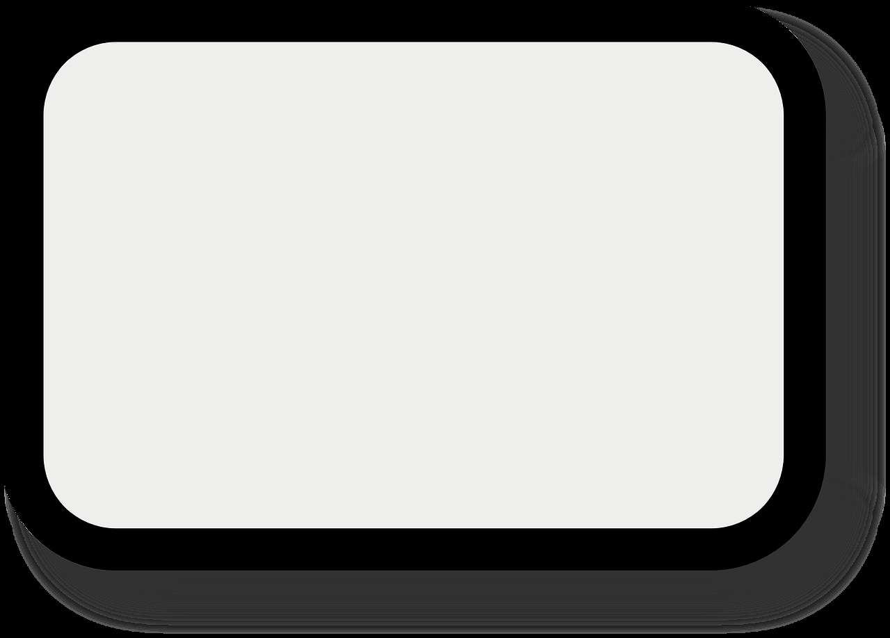 A white rounded rectangle with a black border — Border Design PNG