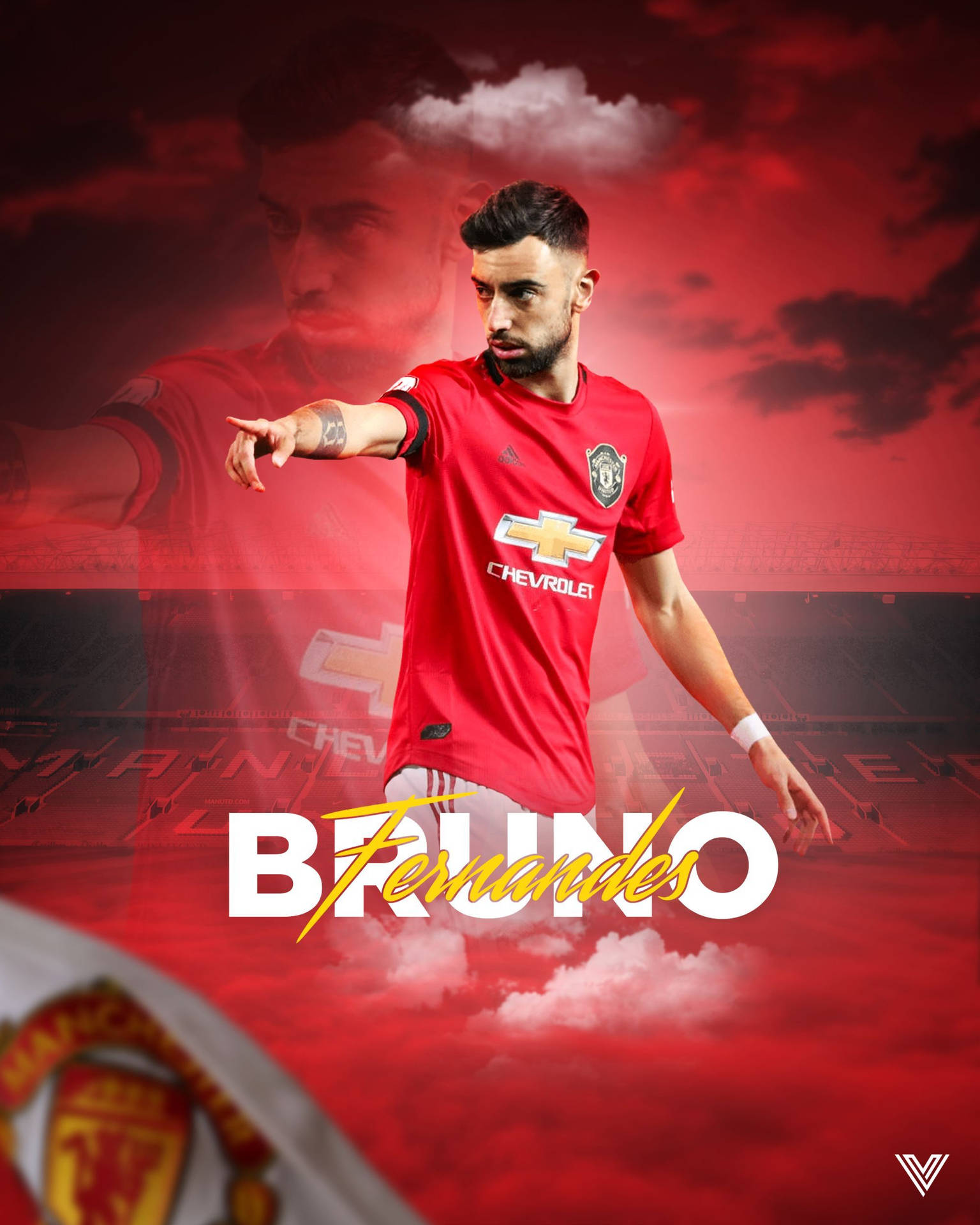 Bruno Fernandes Manchester United Fond d'écran