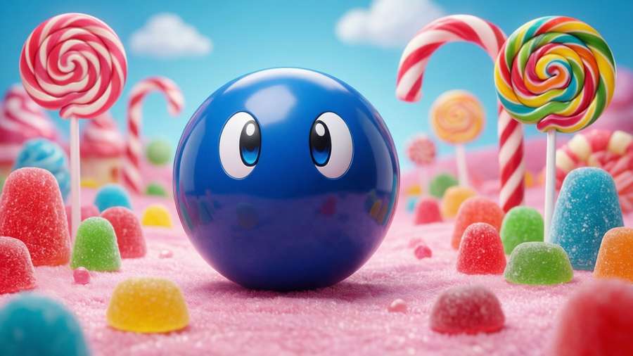 Bullet Bill in a whimsical candy land. — Bullet Bill Wallpaper