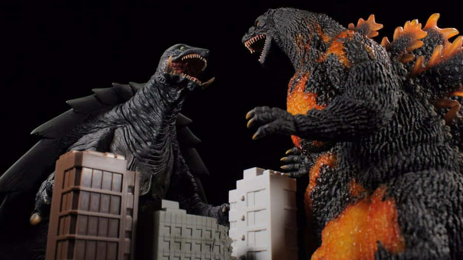 Burning Godzilla Bakgrunnsbildet