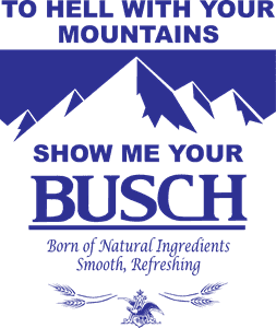 Busch Light Brewed In USA Black SVG