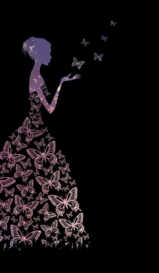 Butterfly Dress Wallpaper