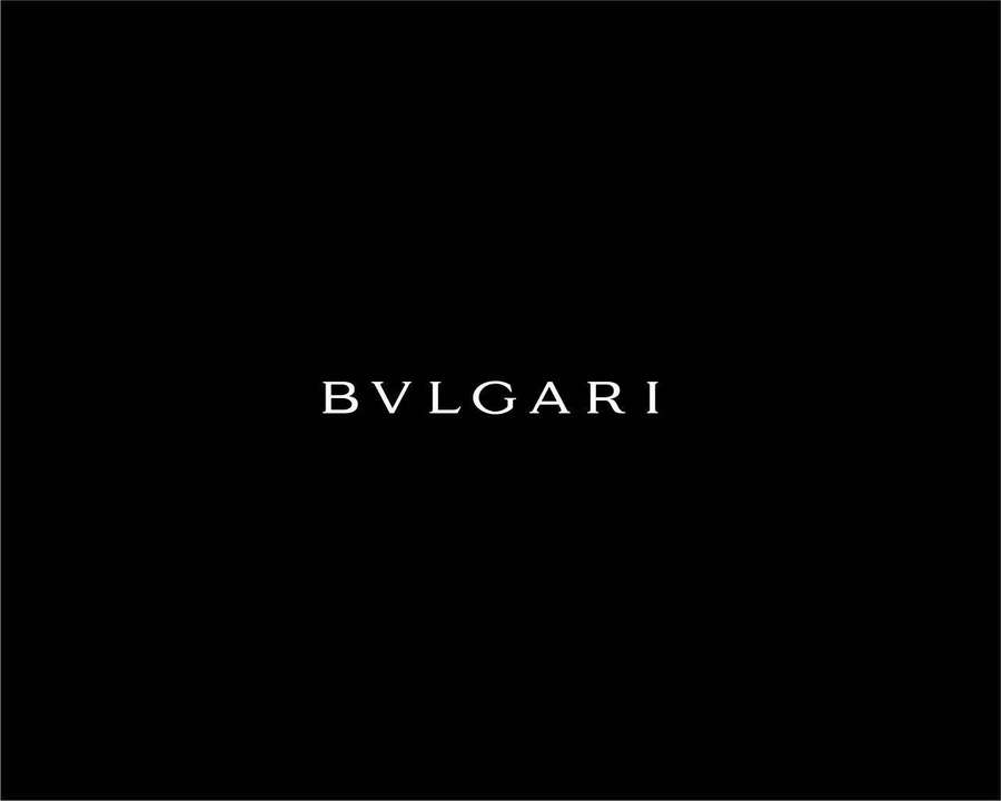 BVLGARI logo in white on black background — Bvlgari Background
