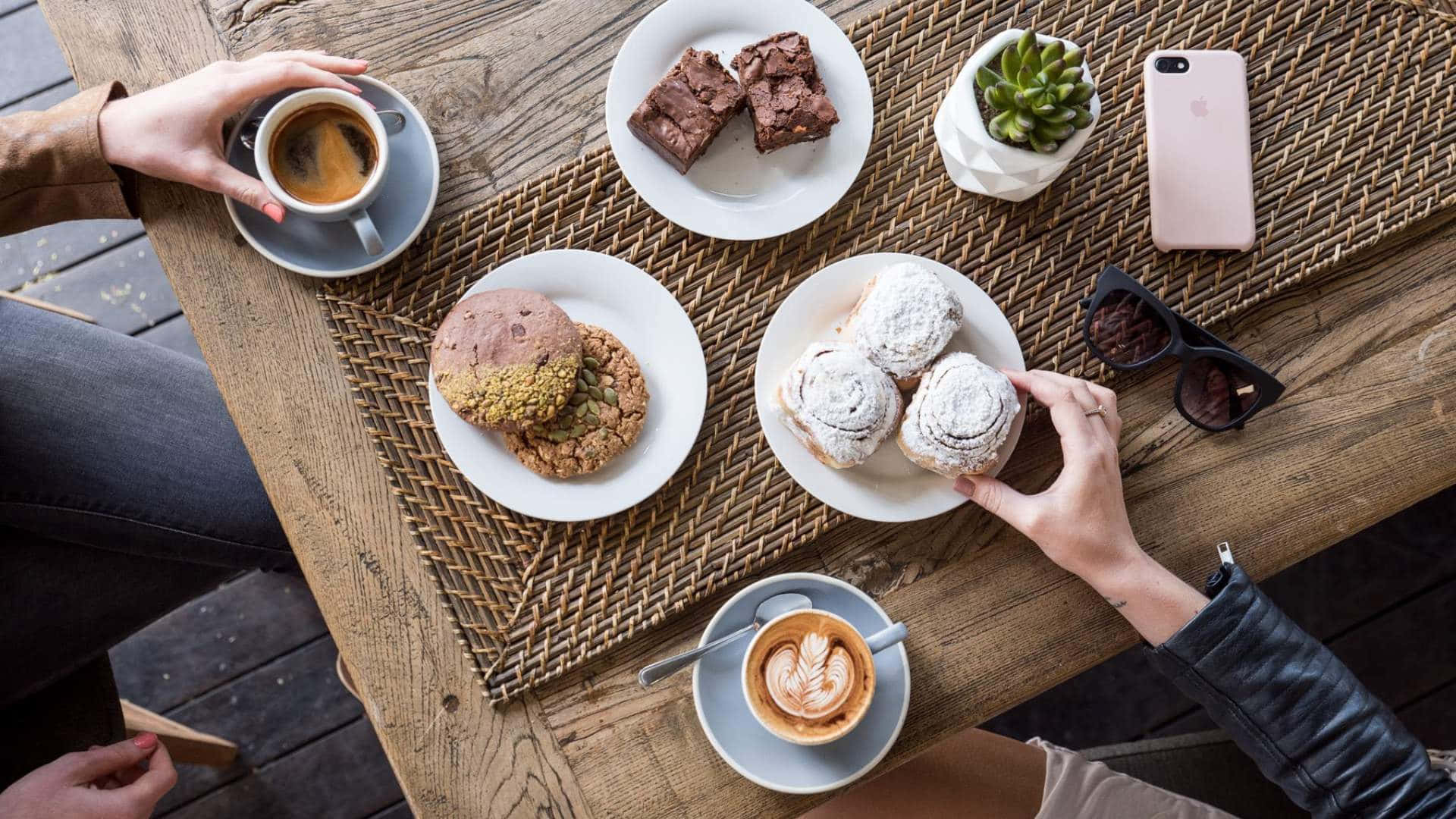 Café Brun Fond d'écran