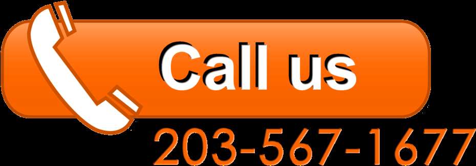 Orange call button with phone icon and phone number — Call Icon PNG