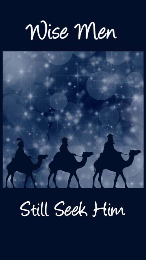 Tres reyes magos en camellos bajo un cielo nocturno estrellado con texto. — Camello Fondos de pantalla