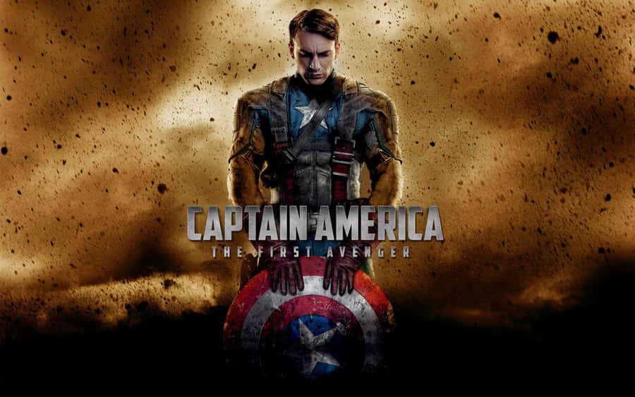 Captain America Dobbelt Skærm Wallpaper