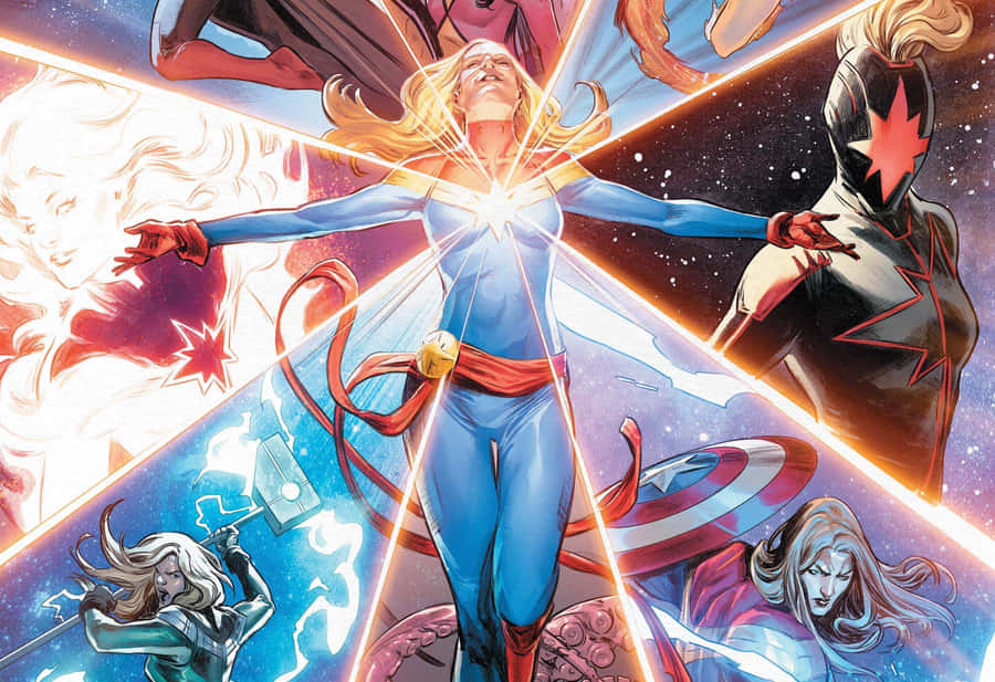 Captain Marvel Comic Fond d'écran