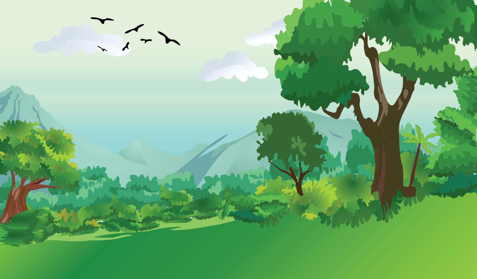 forest illustration background