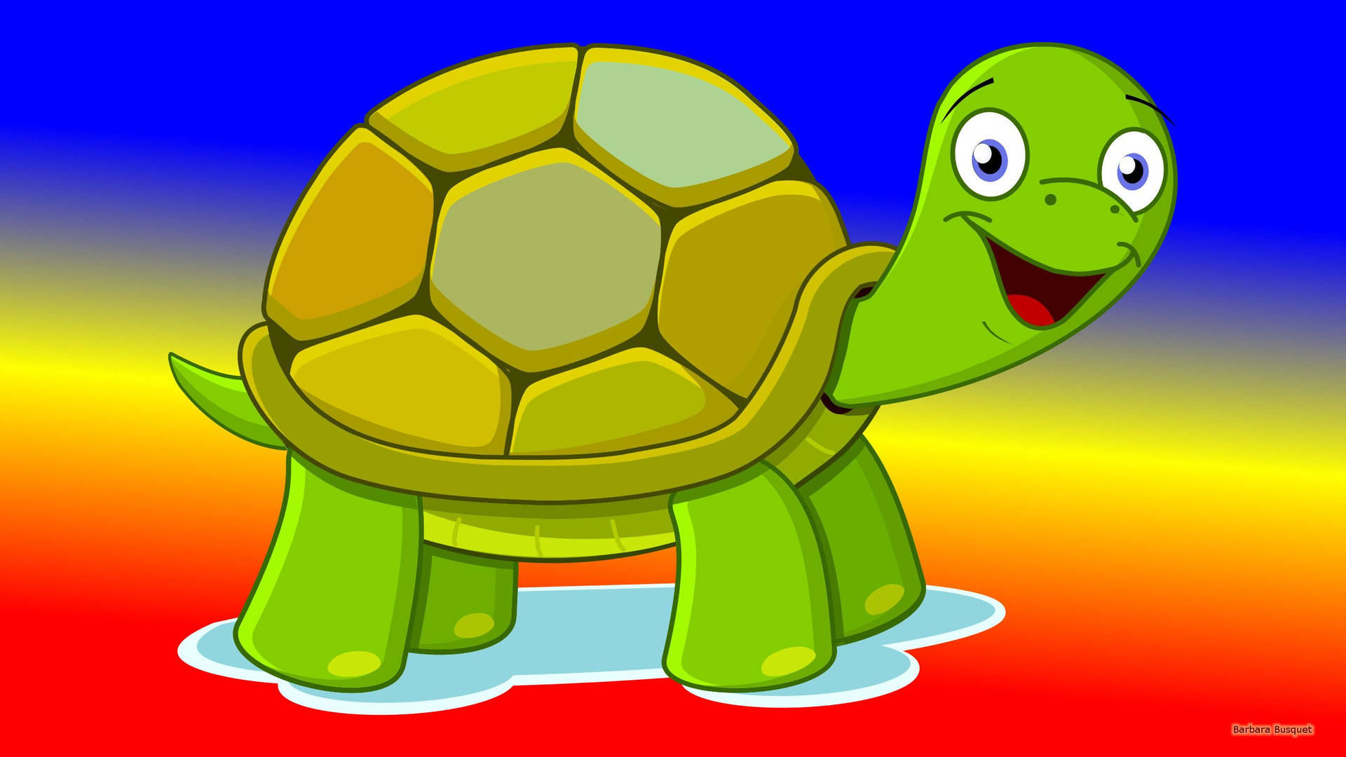 Cartoon Schildkröten Hintergrund