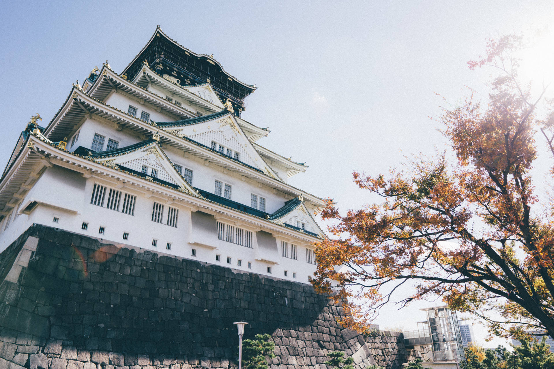 Castelo De Osaka Papel de Parede