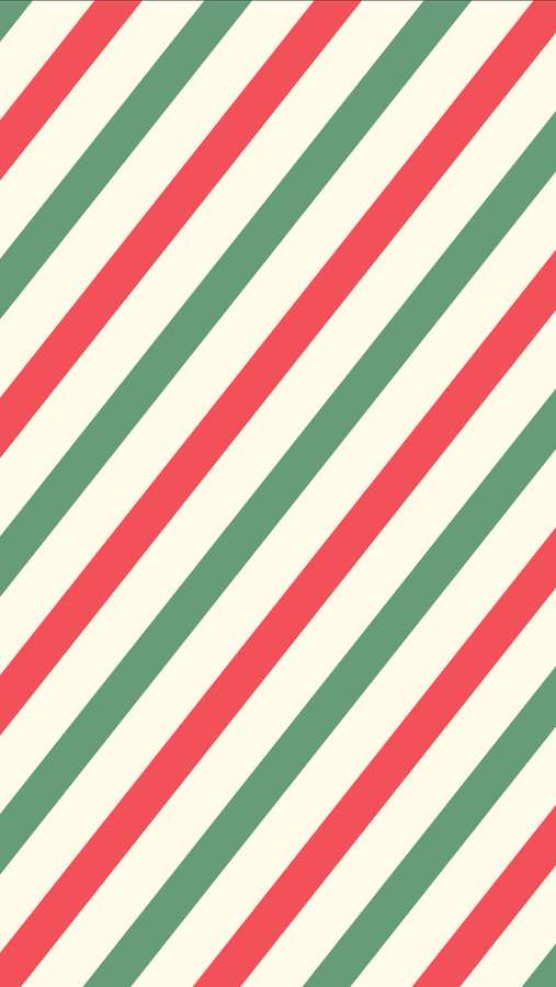 Listras diagonais vermelhas, verdes e creme em um padrão repetitivo de bengala doce — Celular de Natal Papéis de Parede
