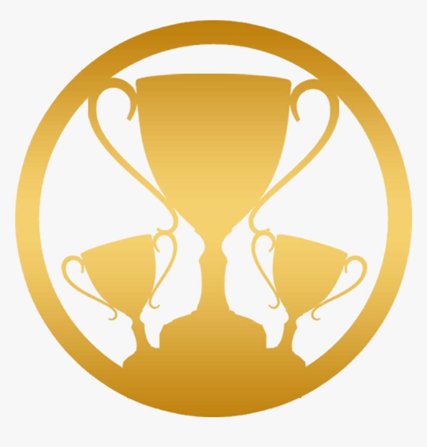 Golden trophy icon representing achievement and competition. — Champion Background