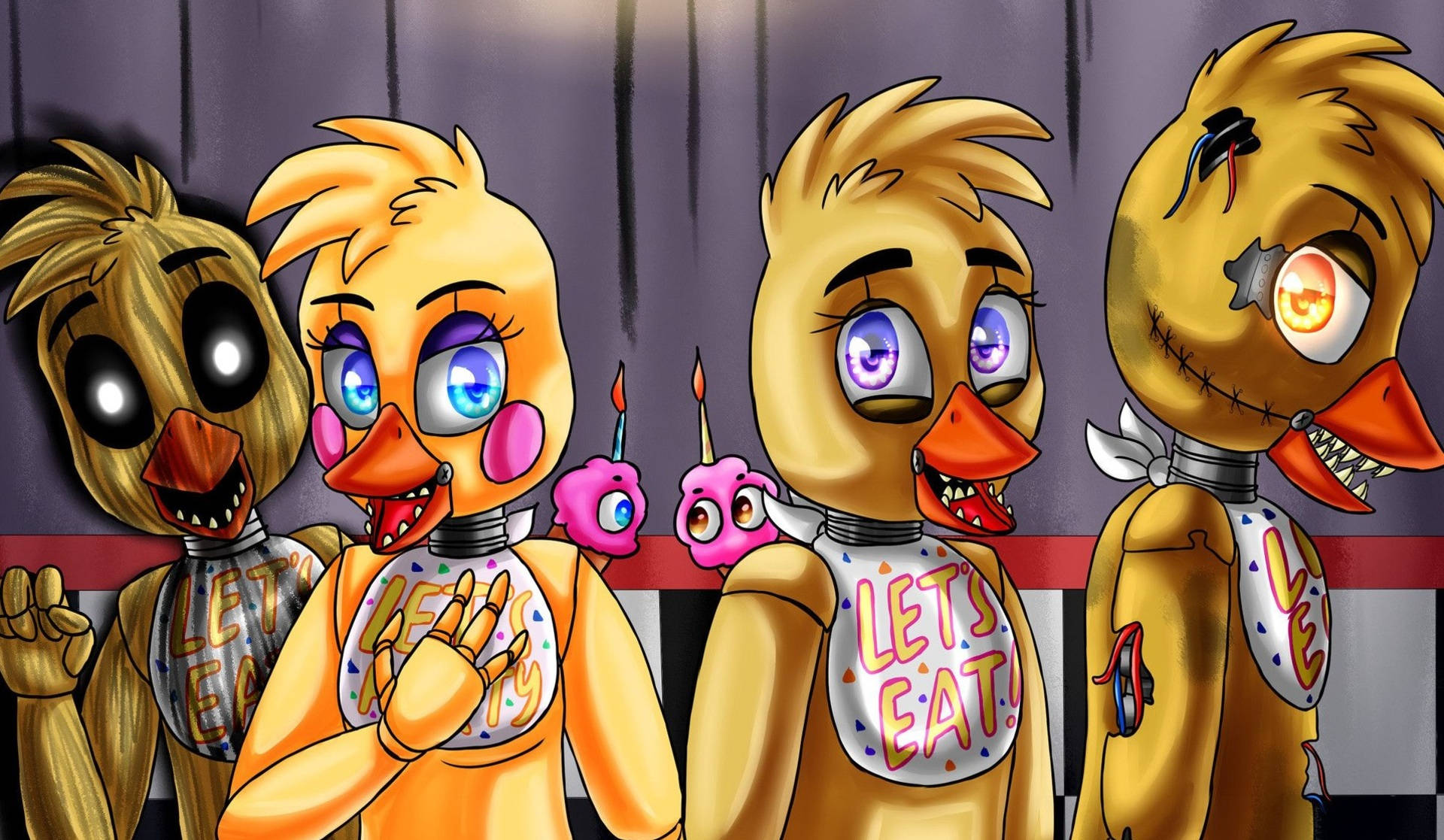 Chica Background Wallpaper