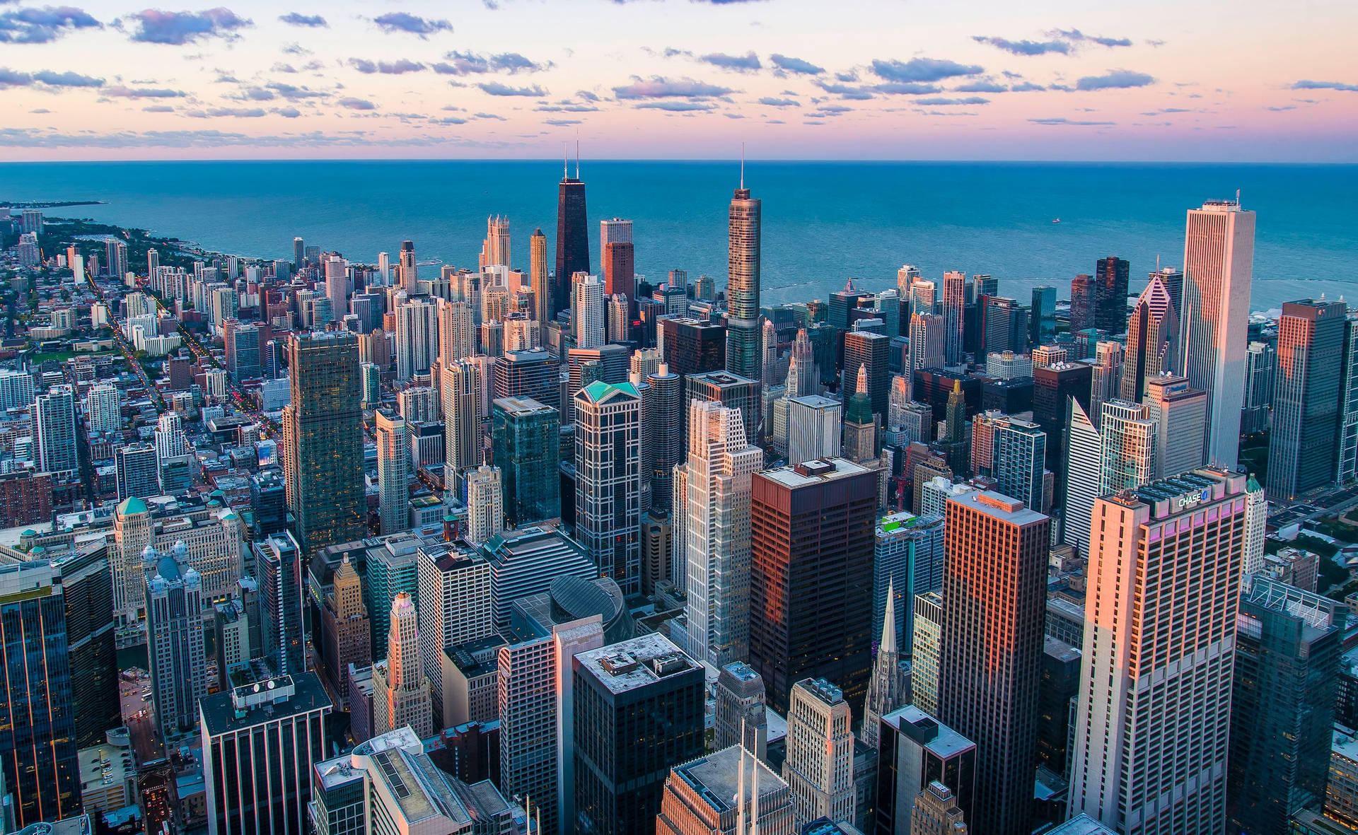 Chicago Skyline Background Wallpaper