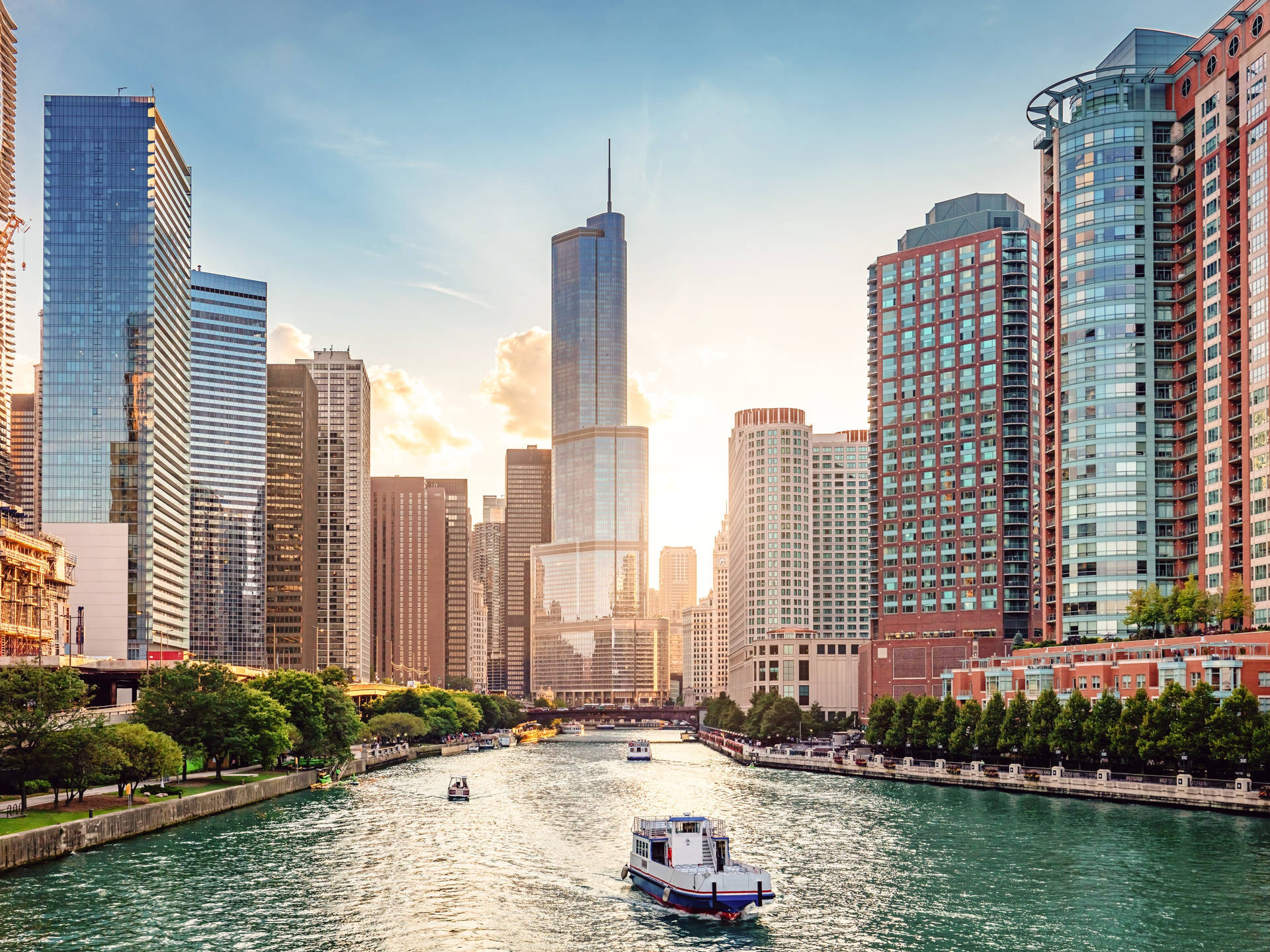 Chicago Skyline Achtergrond