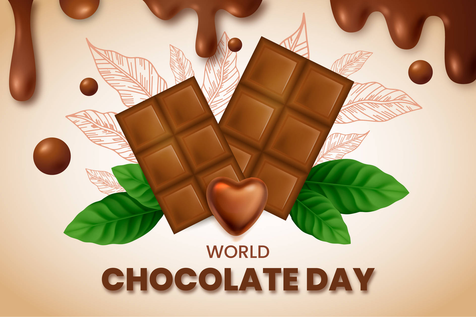 Chocolate Day Background Wallpaper