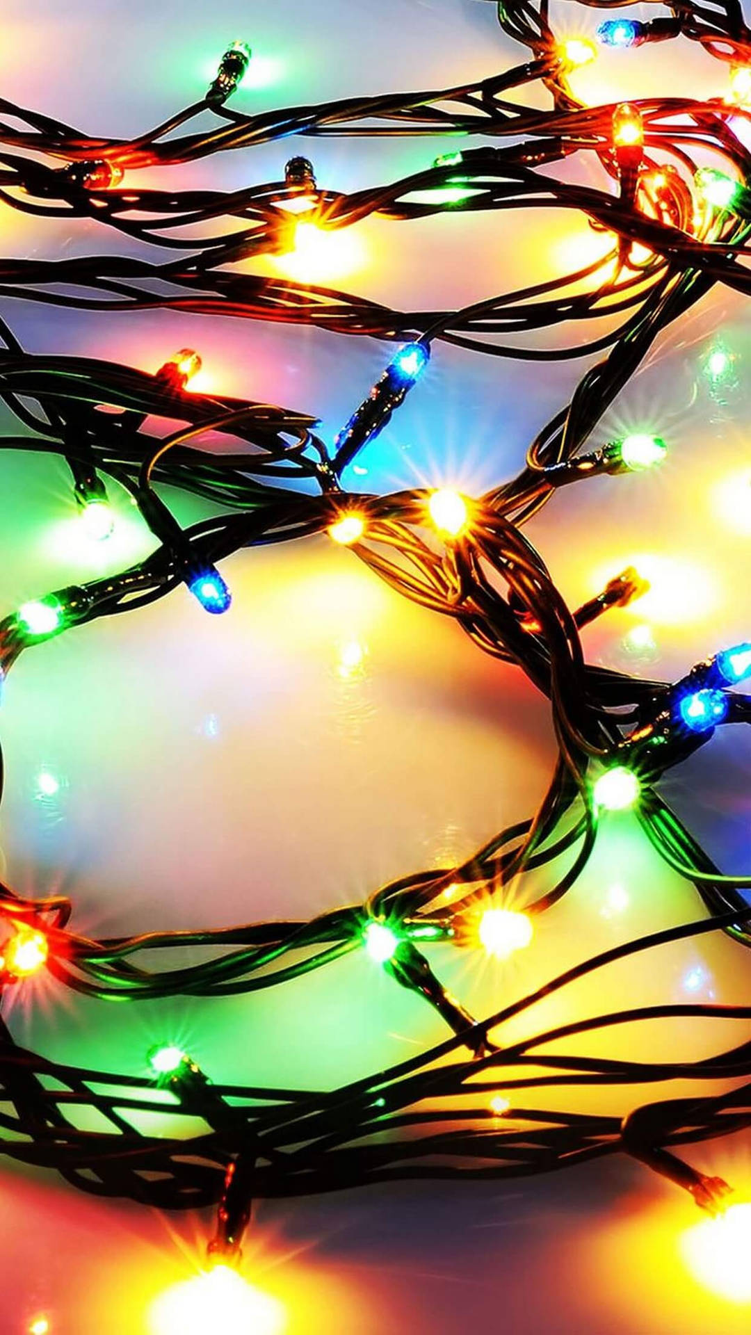 Christmas Lights Iphone Background Wallpaper