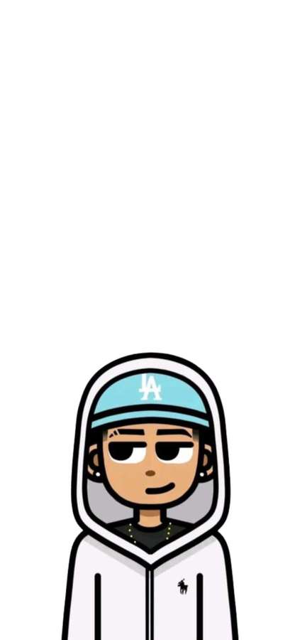 Cartoon-Figur mit Hoodie und Mütze — Cn Pfp Wallpaper