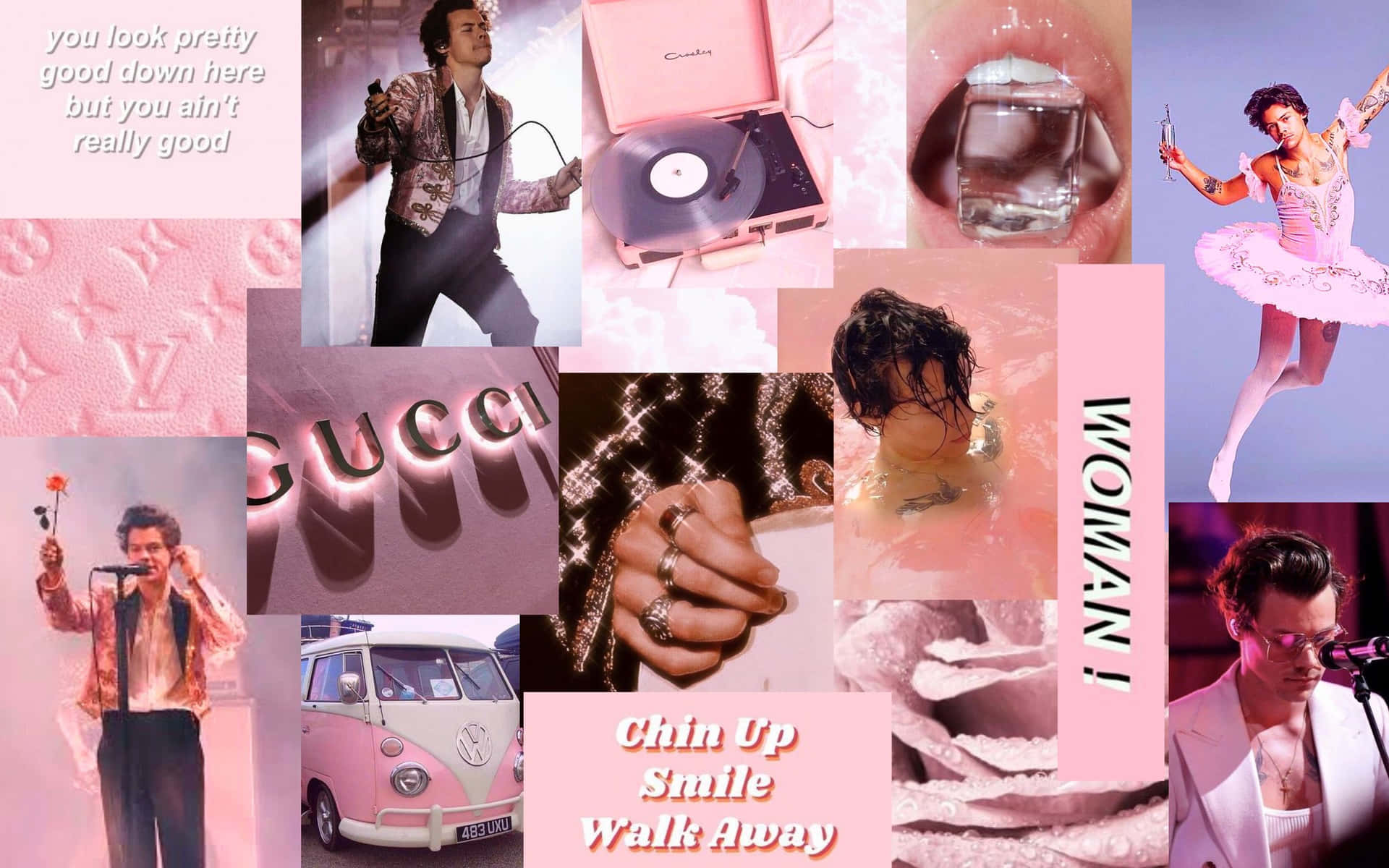 Collage Di Harry Styles Sfondo