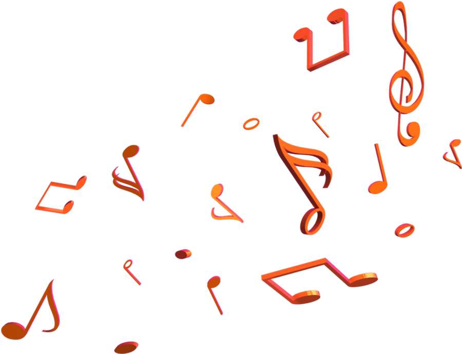 Color Music Notes Png
