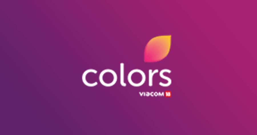 Colors TV logo with leaf icon on purple gradient background. — Colors Tv Wallpaper