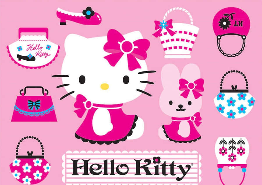 Computador Portátil Hello Kitty Papel de Parede