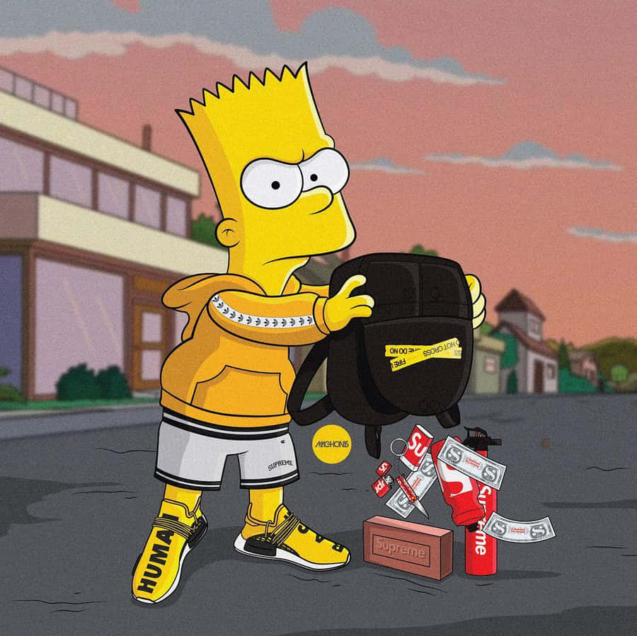 Cool Bart Simpson Supreme Wallpaper