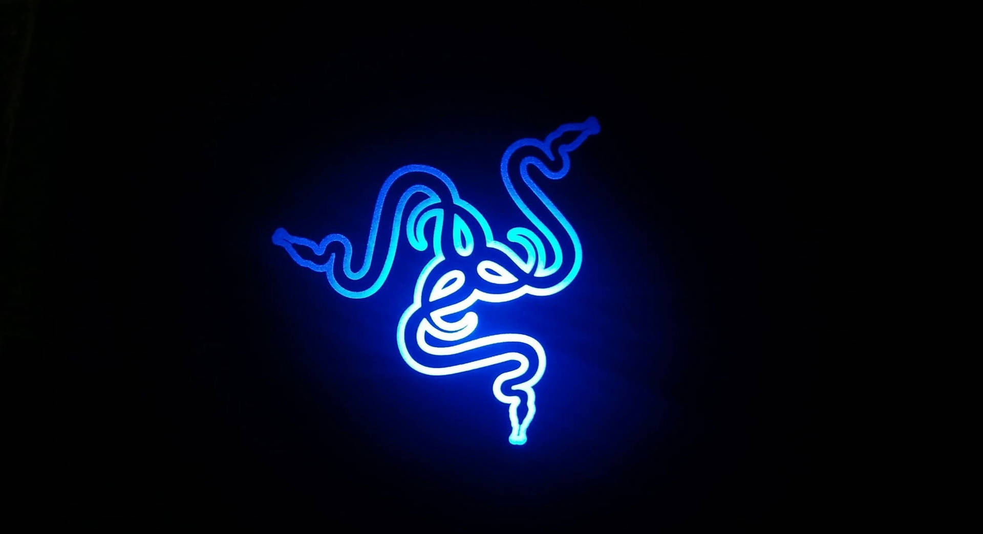 Cool Neon Blue Achtergrond