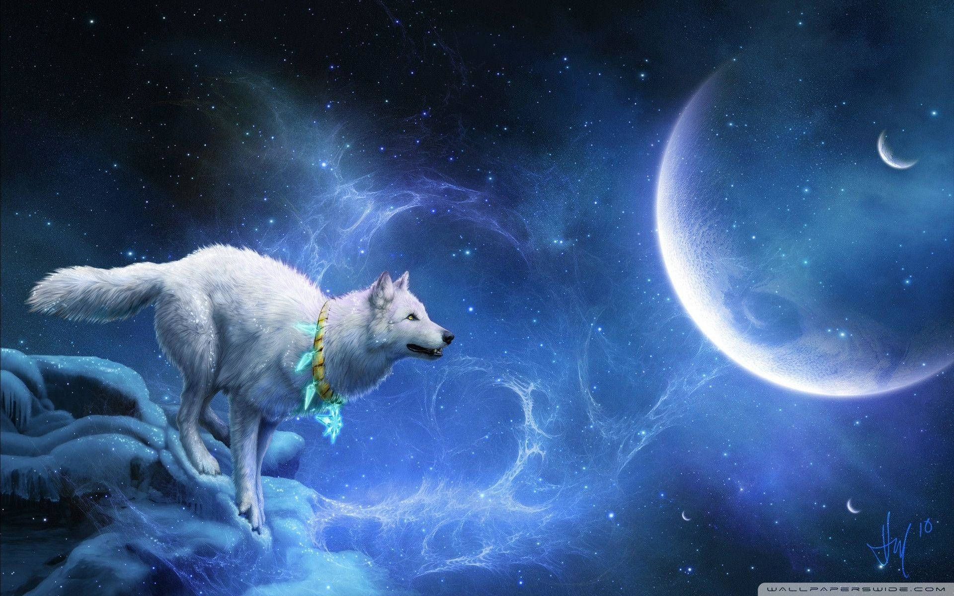 Cooler Wolf Hintergrund