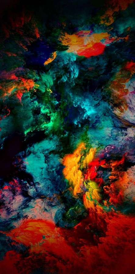 Nebulosa cósmica vibrante com cores giratórias no espaço — Cor da mistura Papéis de Parede
