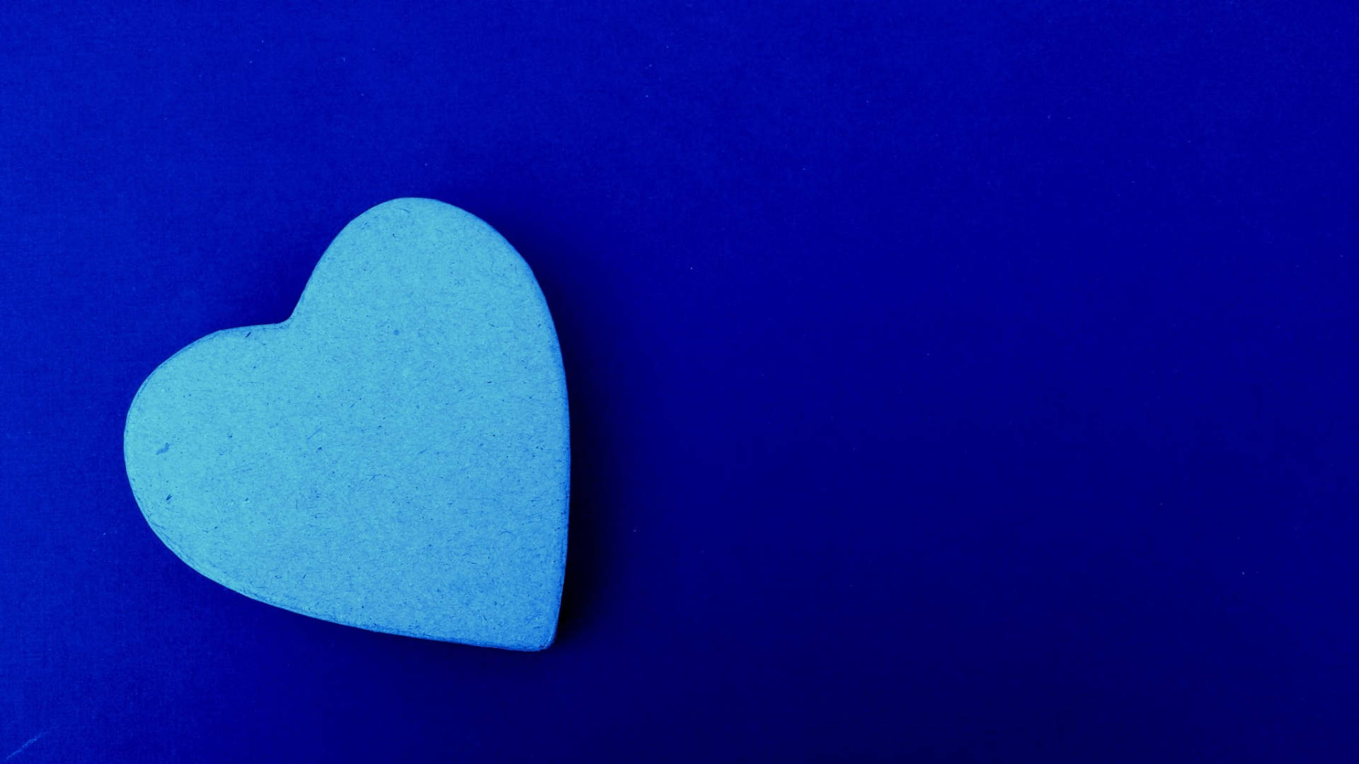 Coração Azul Papel de Parede