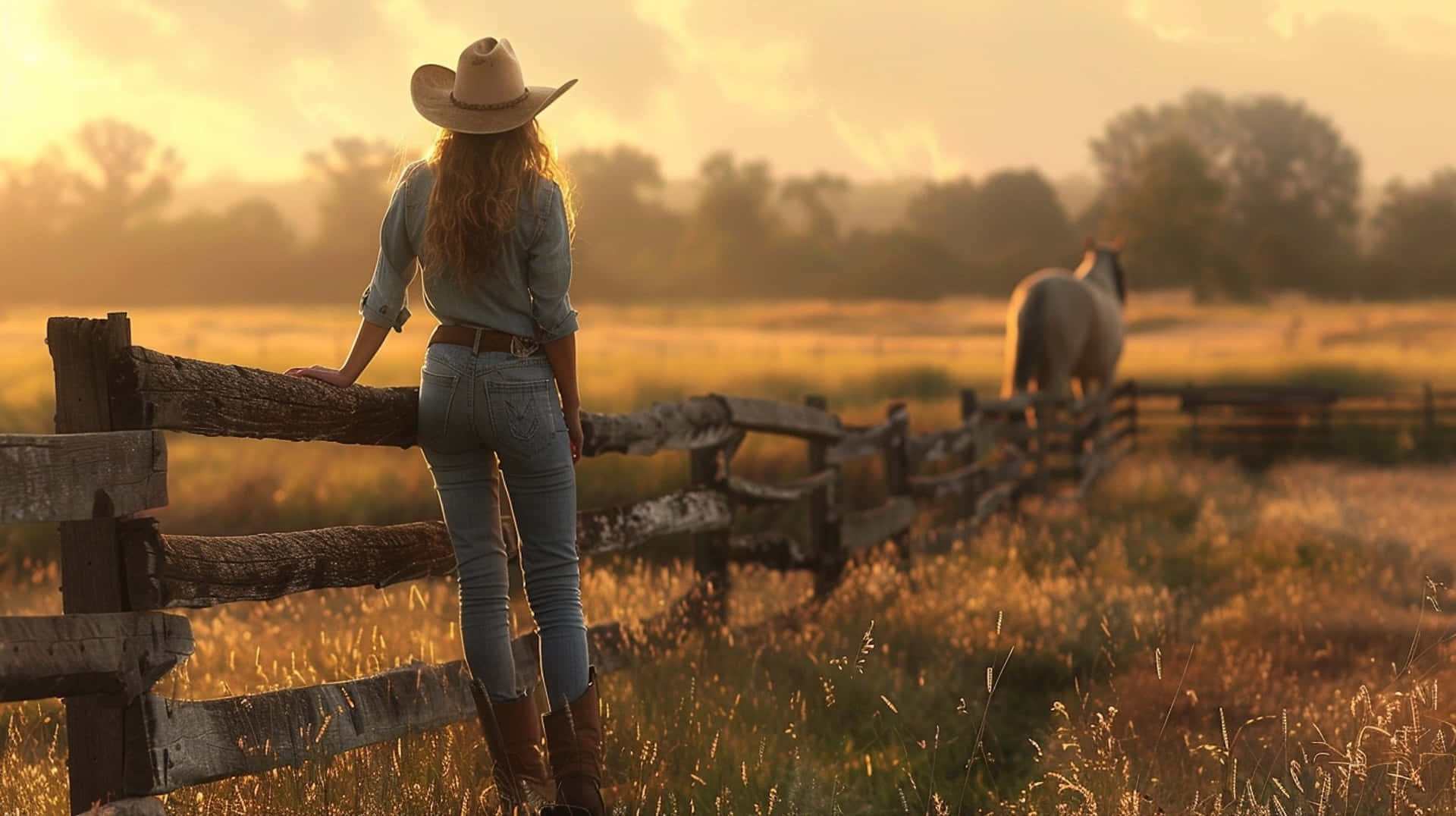 Country Cowgirl Aesthetic Wallpaper
