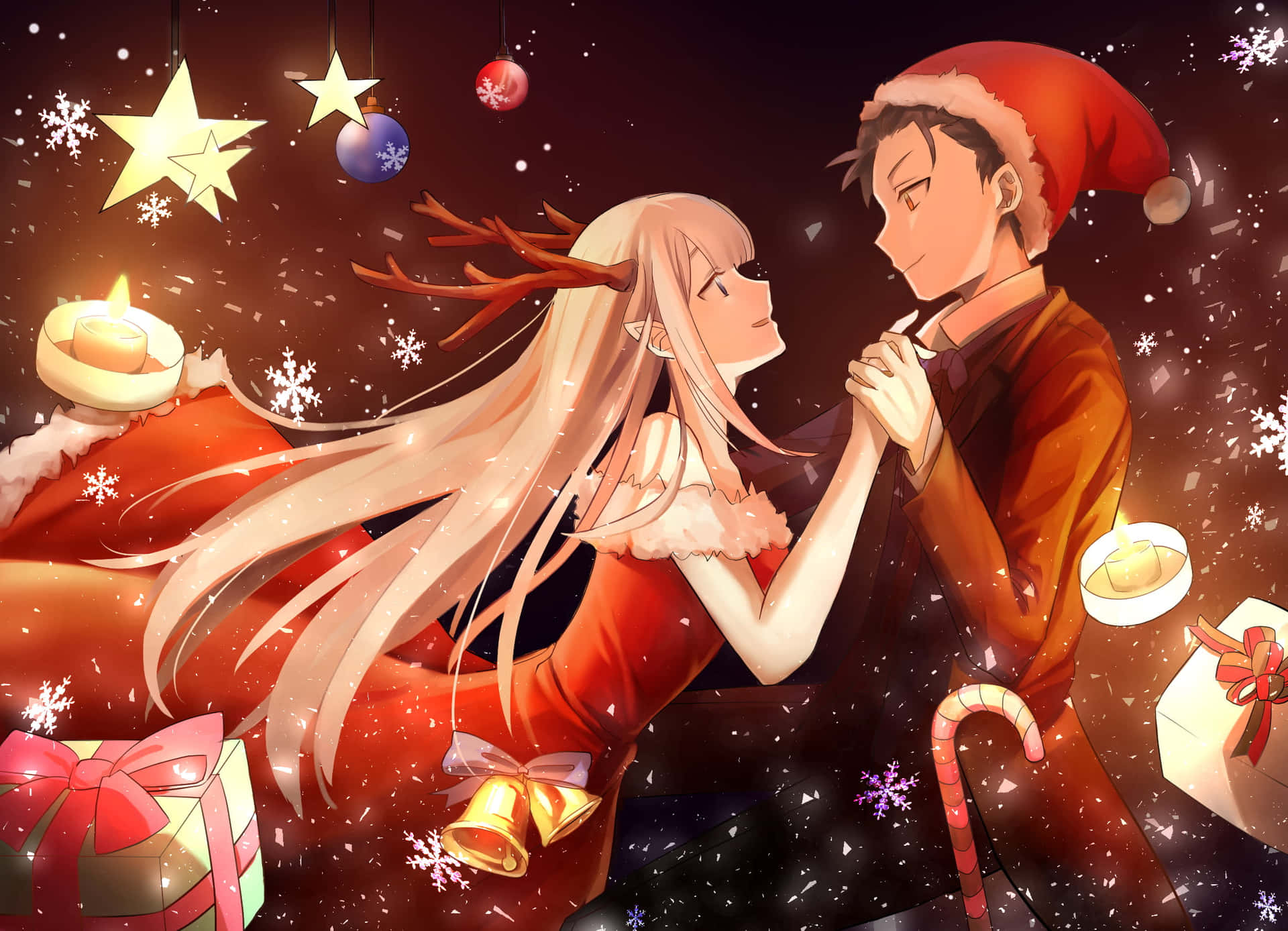Couples Christmas Pictures Wallpaper