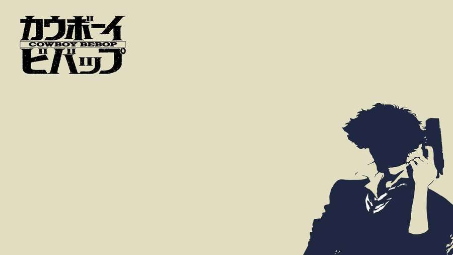 Cowboy Bebop Anime-Logo mit Figurensilhouette, die eine Waffe hält. — Cowboy Bebop Bilder