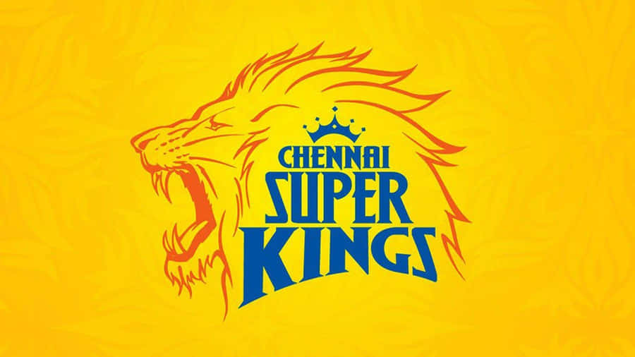 Chennai Super Kings cricket team logo featuring a roaring lion with crown. — Csk Wallpaper