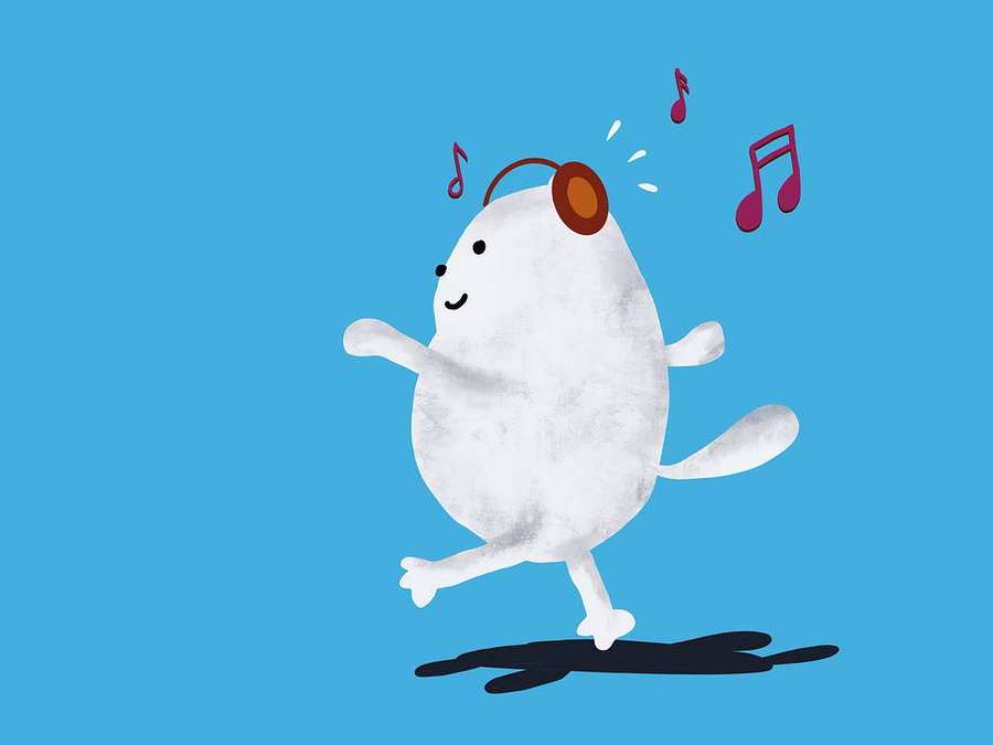 Cute Music Cartoon Panda Character — Cute Music Wallpaper