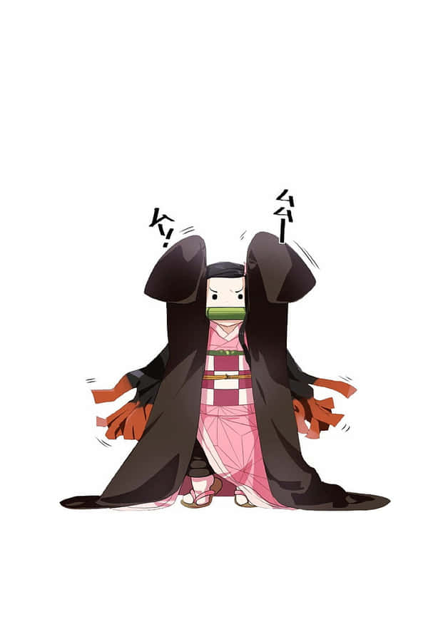 Cute Nezuko Achtergrond