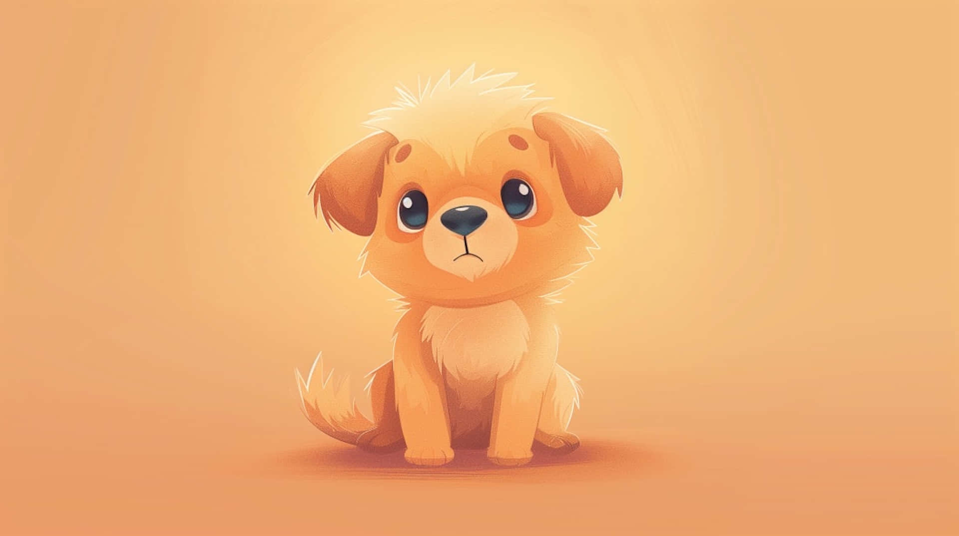 Cute Puppy Anime Wallpaper