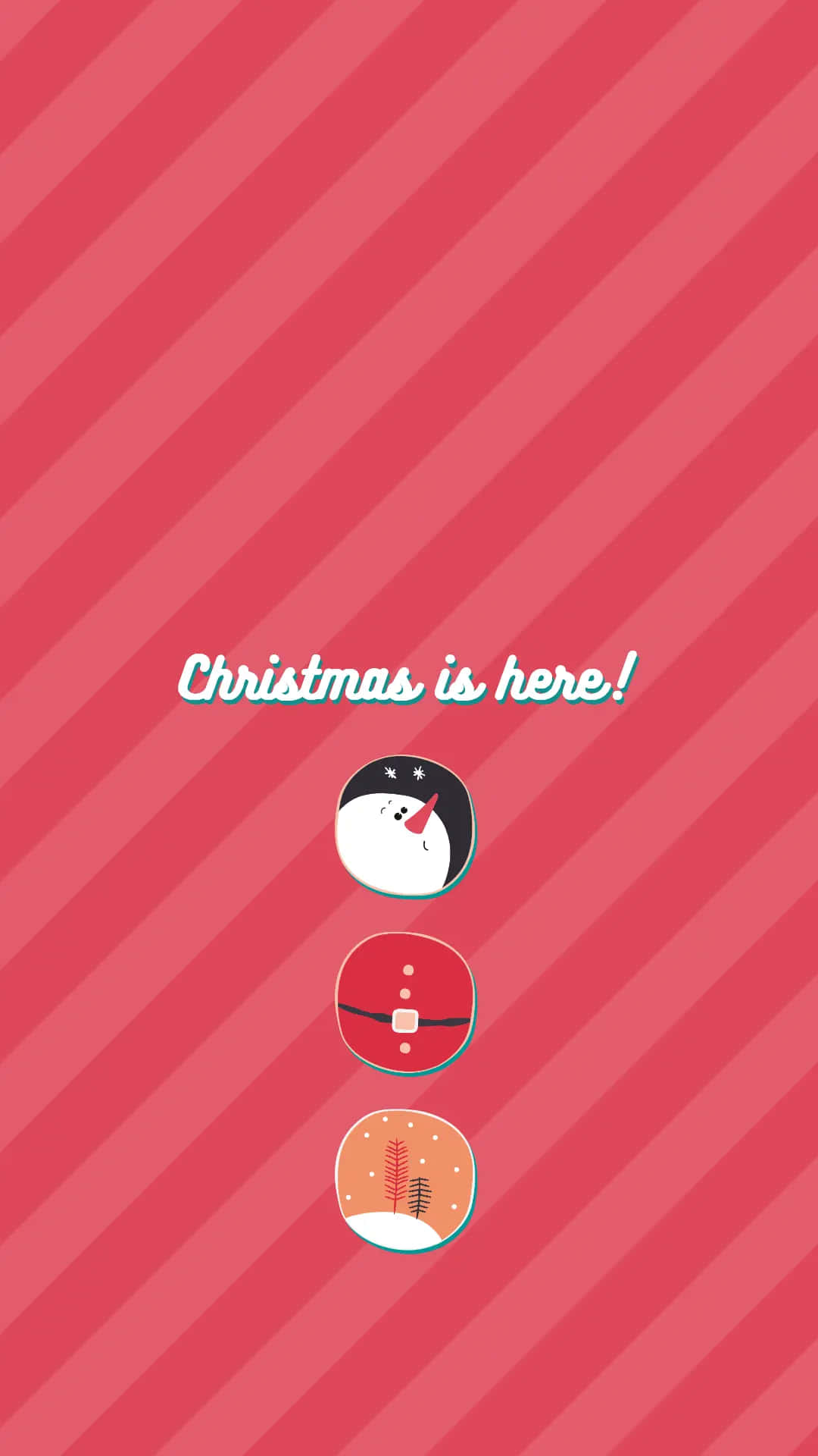 Cute Simple Christmas Background Wallpaper